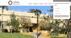 Desktop Screenshot of lincolnhs.org