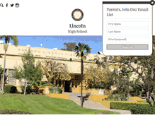 Tablet Screenshot of lincolnhs.org